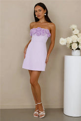 Wild Rose Affair Strapless Mini Dress