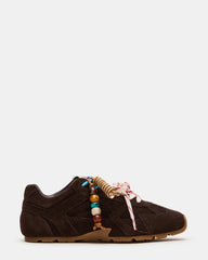 Aziel Charm Brown Suede