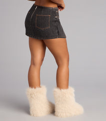 Cool Girl Confidence Denim Mini Skort