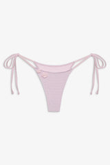 Divine Skimpy String Bikini Bottom - Rosewater Stripe