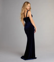 Amberlyn Velvet Corset Mermaid Formal Dress