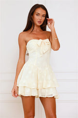 Daisy Dreams Strapless Mini Dress