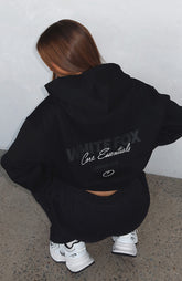 Core Essentials Oversized Hoodie Black
