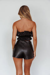 Audra Wrap Look Skort Black