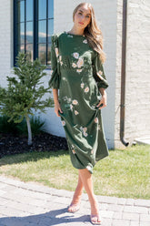 Karalie Maxi Dress | Green Floral