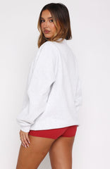 Lucky Thirteen Kalena Oversized Sweater Grey Marle