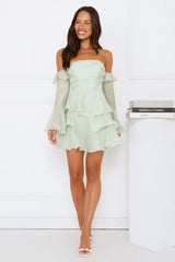 Rosewater Off Shoulder Mini Dress