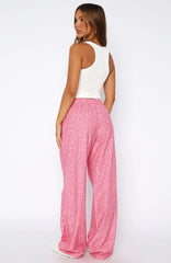 Sweetheart Pyjama Pants Pink Leopard