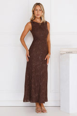 Stay Fab Maxi Dress Brown