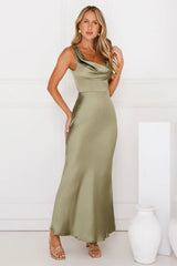 Crystal Luxe Satin Maxi Dress