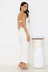 Simple Sunshine Strapless Maxi Dress