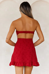 Dance Playlist Strapless Mini Dress