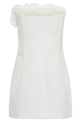 Brooks Rose Mini Dress - White