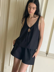 U Shape Cotton Set - Black