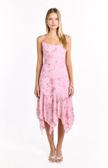 Another World Pink Sequin Midi Dress
