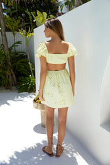 Warm Wishes Mini Dress Yellow