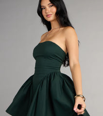 All Eyes On You Lace-Up Skater Dress