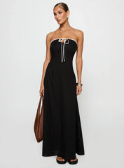 Bijou Strapless Maxi Dress Black