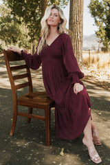 Lainey Smocked Dotted Midi Dress | Mulberry